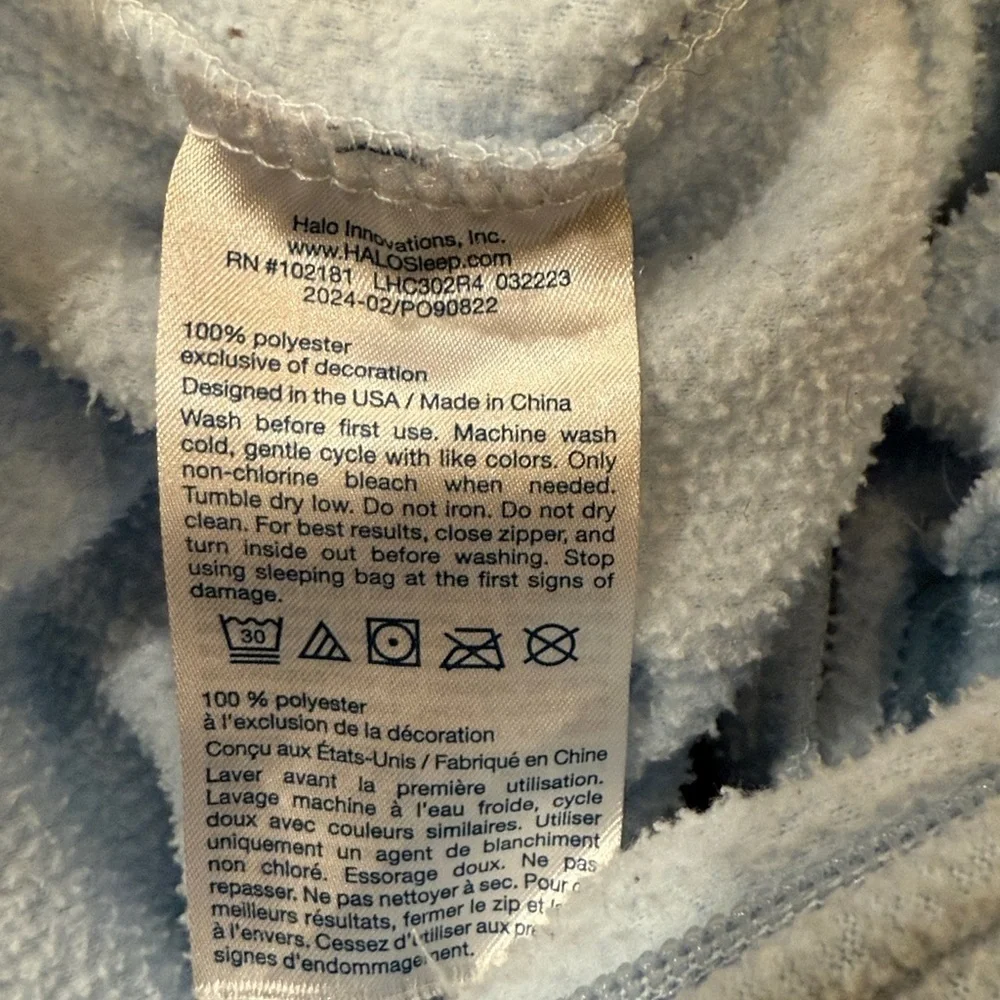 Halo boys sleepsack size small birth -6 months .
